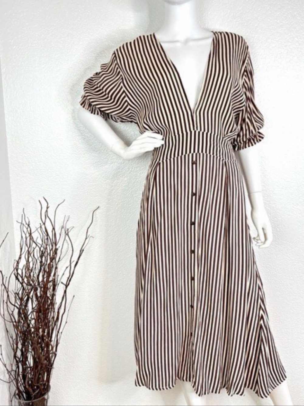 Faithfull the Brand Farah Dress in Brighton Stripe